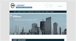 Desktop Screenshot of corit-advisory.com